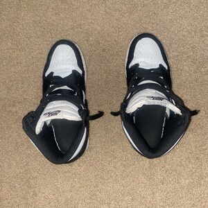 Nike Black and White High-Top Sneakers